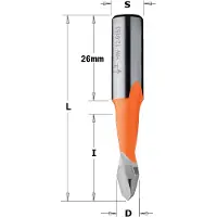 Cmt Borr för trä 313.080.41; D=8 mm; RH