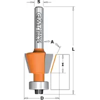 Cmt Fasfräs ; S=1/4''; D=12,7 mm