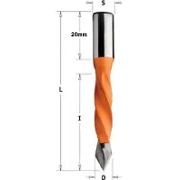 Cmt Borr för trä ; S=10 mm; D=5 mm