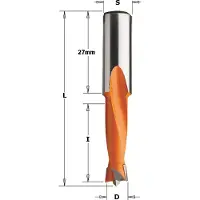 Cmt Borr för trä ; S=10x27 mm; D=12,7x27 mm