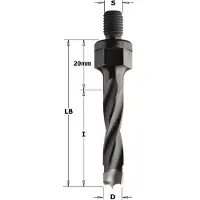 Cmt Borr för trä ; S=M10 mm; D=6x43 mm