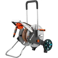 Gardena 18517-20 Schlauchwagen CleverRoll M Easy Set Slangvagn 13 mm 20 m 1/2 tum 1 st Turkos, Orange, Grå