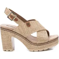 Refresh för kvinnor. 17270701-TAUPE Sandaler 172707 taupe (39), 8 till 10 cm, Spänne, Casual