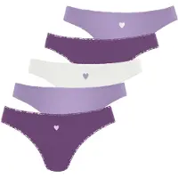 LASCANA String lila / syrén / vit
