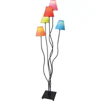 Näve Golvlampa Colori, Vardagsrum / matsal, Textil / tyger / siden, Ungt boande, Golvlampa