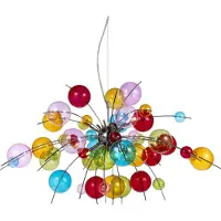 Naeve Glas pendellampa AURINIA, dimbar, Multifärgad, Vardagsrum / matsal, Glas, Ungt boande, Pendellampa
