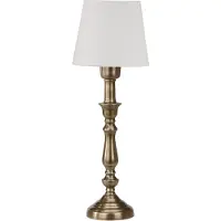 PR Home Bordslampa Therese Mia, Vitt / opal, Vardagsrum / matsal, Textil / tyger / siden, Bordslampa