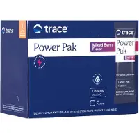 Trace Minerals Research Trace Minerals Æ, Elektrolyt Stamina PowerPak, Bärnstark, 30 Paket, 0,25 oz (7 g) Varje