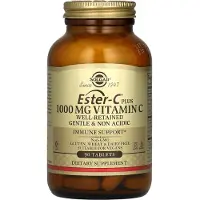 Solgar , Ester-C Plus, Vitamin C, 1,000 mg, 90 Tabletter