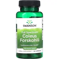 Swanson Health , Full Spectrum Coleus Forskohlii, 400 mg, 60 Capslar