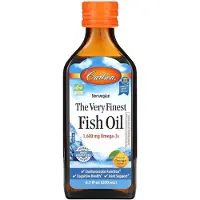 Carlson Norsk, Premium Fiskolja, Naturlig Apelsin, 200 ml (6.7 fl oz)