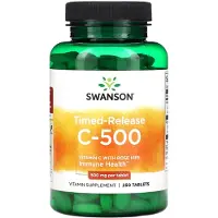 Swanson Health Western C-vitamin 500, 500 mg, 250 tabletter