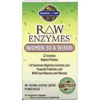 Garden of life 22 matsmltningsenzymer fr kvinnor 50 och ldre med bromelain Papain & Lactase Plus Probiotika & Vitaminer B12 Biotin & Zink - RA