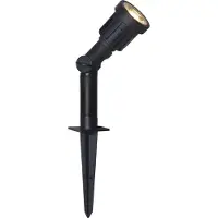 Star Trading LED-markspettspotlight 418-92-1, svart plast svängbar 418-92-1, Svart, Syntetmaterial, Modern