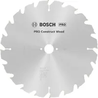Bosch Construct Wood 2608640691 Hårdmetall cirkelsågklinga 315 x 30 x 3.2 mm Antal tänder (per tum): 20 1 st