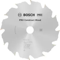 Bosch Construct Wood 2608640630 Hårdmetall cirkelsågklinga 160 x 20 x 2.6 mm Antal tänder (per tum): 12 1 st