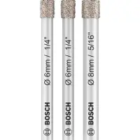 Bosch Diamantborrsats 2607011626; 6-8 mm; 3 st.
