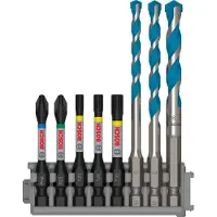 Bosch Accesorios 2608577144 Bit-Set Drivning: 1/4 Output: Stjärnspår Pozidriv, Stjärnspår Phillips, TX 50 mm