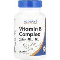 Nutricost , Vitamin B Komplex, 30 Kapslar