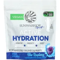 Sun Warrior , Sport, Active Hydration, Blue Raspberry, 18 packs, 0.24 oz (7 g) each
