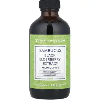 The Vitamin Shoppe Sambucus Svarta Fläderbärsextrakt, Alkoholfri, 236 ml (8 Fl Oz)