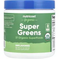 Nutricost , Ekologisk Super Grönt, Osmakulerat, 3,7 oz (103 g)