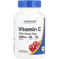 Nutricost C-vitamin, Nypon, 30 Kapslar