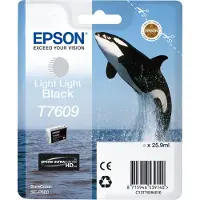 Epson T7609 - 26 ml - light light black - original - blister - bläckpatron - för SureColor P600, SC-P600