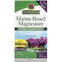 Natures Answer , Marint Magnesium, 500 mg, 90 Vegetabiliska Kapslar (250 mg per kapsel)