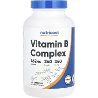 Nutricost B-vitaminkomplex, 462 mg, 240 kapslar