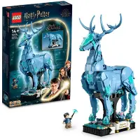 PITAKITE LEGO Harry Potter Expect Guardian 76414 Leksaksblock Present Fantasy Magic Pojkar Flickor 14 år Patronum, Spirit, Kom! ~