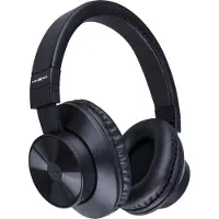 Gembird Maxxter Bluetooth-hörlurar med mikrofon / trådlöst stereoheadset / svarta hörlurar med 5 timmars speltid
