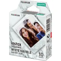 Fujifilm Instax Square White Marble - Färgfilm för snabbframkallning - 10 exponeringar