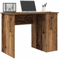 vidaXL Skrivbord gammalt trä 100x55x75 cm konstruerat trä
