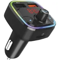 MaxTrack Trådlös FM-sändare + QC3.0 USB-laddare