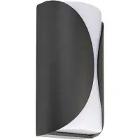 Deko-light Grumium rund II Grumium II Lampa för väggmontering EEK: F (A - G) 10 W Mörkgrå