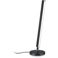 Knapstein LED bordslampa Kosma, dimbar, Svart, Vardagsrum / matsal, Mässing, Modern, LED-bordslampa