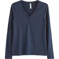 Lindex Pyjamas marinblå / vit