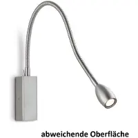 Knapstein Banu LED-vägglampa med strömbrytare, mässing, 30 cm, Mässing / guld, Vardagsrum / matsal, Aluminium / grå / zink, Vägglampa, vägglampa inomhus