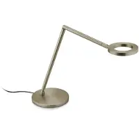 Knapstein LED skrivbordslampa Tessa-T, dimbar, Brun / mässing, Arbetsrum / kontor, Mässing, Modern, LED-bordslampa