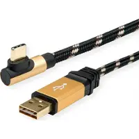 Roline USB-kabel USB 2.0 USB-A kontakt, USB-C-kontakt 3.00 m Flerfärgad Skärmad 11.02.9062