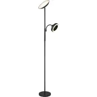 Globo LED uplight golvlampa Davyd, dimbar, Svart, Vardagsrum / matsal, Metall, Modern, LED-golvlampa