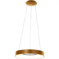 Steinhauer Pendellampa Ringlede, dimbar, Mässing / guld, Vardagsrum / matsal, Metall, Modern