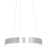 Steinhauer Pendellampa Ringlede, dimbar, Aluminium / grå / zink, Vardagsrum / matsal, Metall, Modern