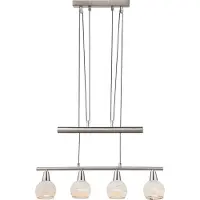Globo Hänglampa Eliott, Aluminium / grå / zink, Vardagsrum / matsal, Metall, Modern, Pendellampa