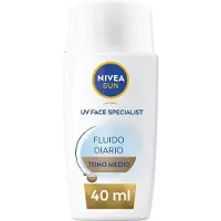 Nivea Daglig Solfluid Ansikts skydd SPF50+ #medium Ton 40 ml