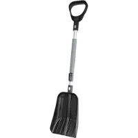 Amio teleskopisk snöskyffel med aluminiumskrapa 103–131 cm