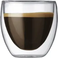 Bodum Pavina - Glas - Storlek 6 cm - Höjd 6.5 cm - 0.08 L - transparent (paket om 2)