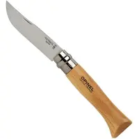 Opinel Stainless Steel No08 + Sheath Beech Wood