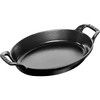 Staub Dish, Oval, Gjutjärn, Svart, 1,6 l, 280 mm, 1,8 kg
